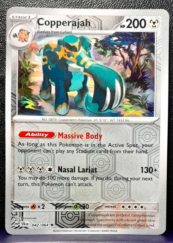 Pokemon Card - Copperajah 042/064 - Reverse Holofoil Rare - Shrouded Fable NM