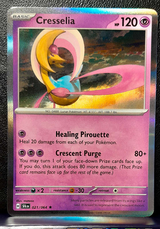 Pokemon Card - Cresselia 021/142 - Holofoil Rare - Stellar Crown