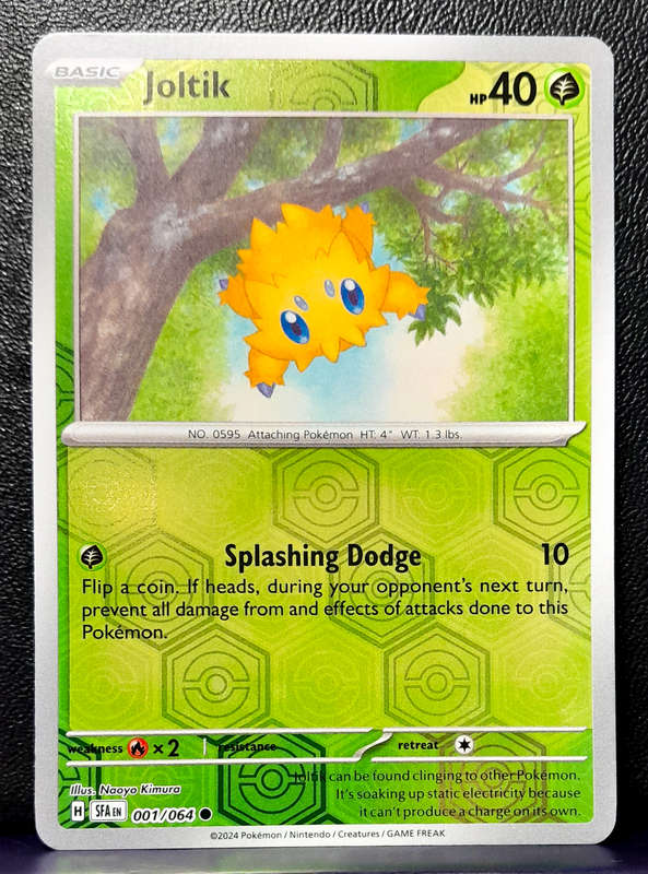 Pokemon Card - Joltik 001/064 - Reverse Holofoil - Shrouded Fable NM