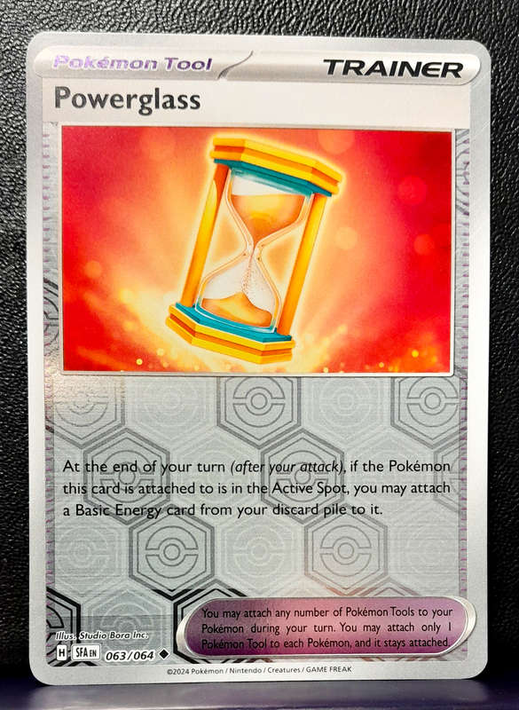Pokemon Card - Powerglass 063/064 - Reverse Holofoil Trainer - Shrouded Fable NM