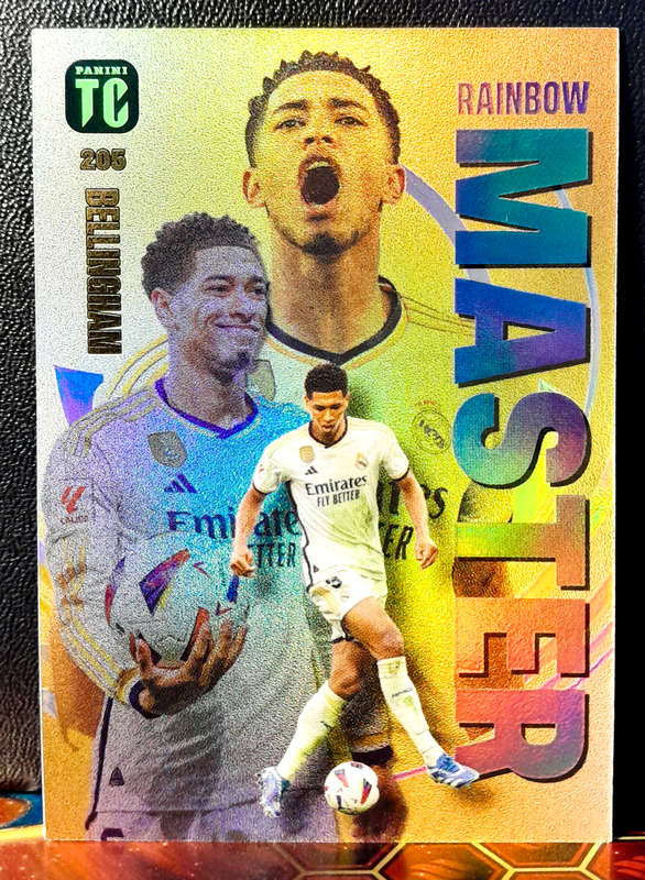 Panini Top Class - Jude Bellingham 205 - Rainbow Master Holofoil - 2024 - NM