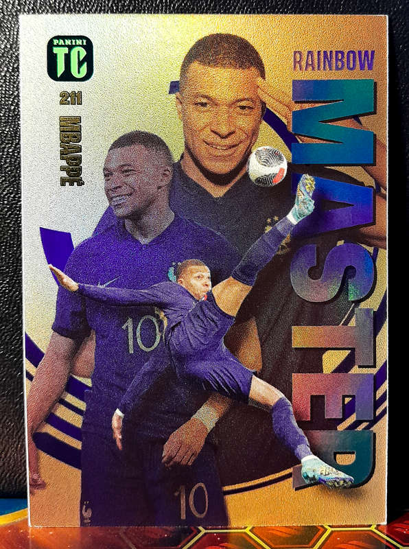 Panini Top Class - Kylian Mbappe 211 - Rainbow Master Holofoil - 2024 - NM