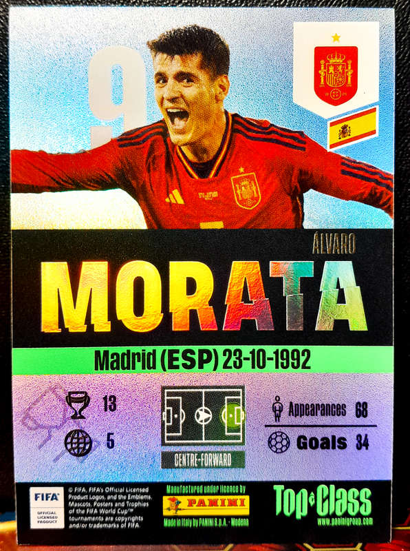 Panini Top Class - Morata 197 - WINNER  - 2024 - NM