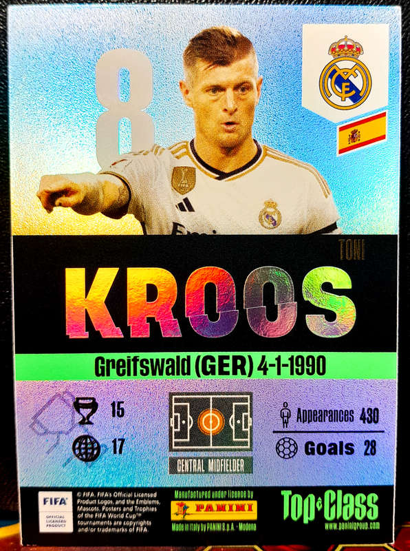 Panini Top Class - Kroos 186 - WINNER  - 2024 - NM
