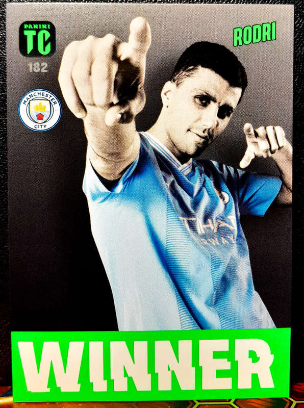 Panini Top Class - Rodri 182 - WINNER  - 2024 - NM