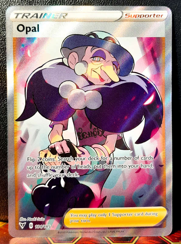 Pokemon Card - Opal 184/185 - Full Art Trainer - SWSH Vivid Voltage NM