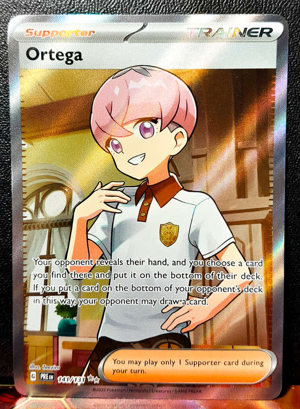 Pokemon Card - Ortega 141/131 - Full Art Trainer - Holofoil Double Rare - Prismatic Evolutions  NM