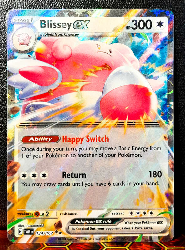 Pokemon Cards - Blissey EX 134/167 - Holofoil Double Rare - Twilight Masquerade