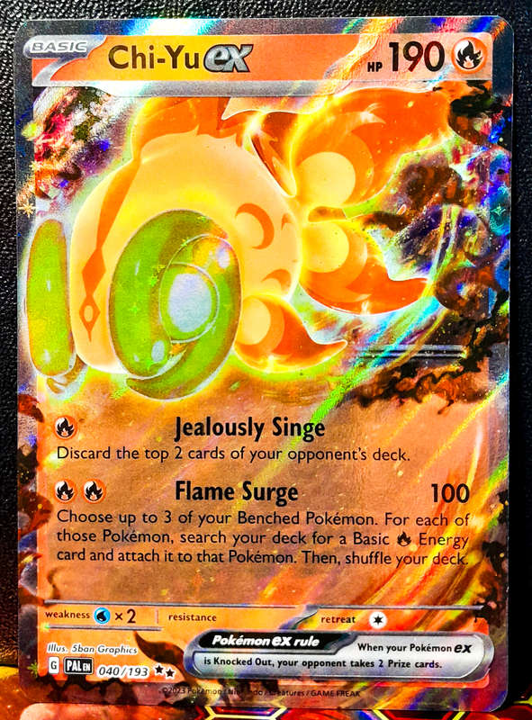 Pokemon Card - Chi-Yu EX 040/193 - Holofoil Double Rare - Paldea Evolved NM