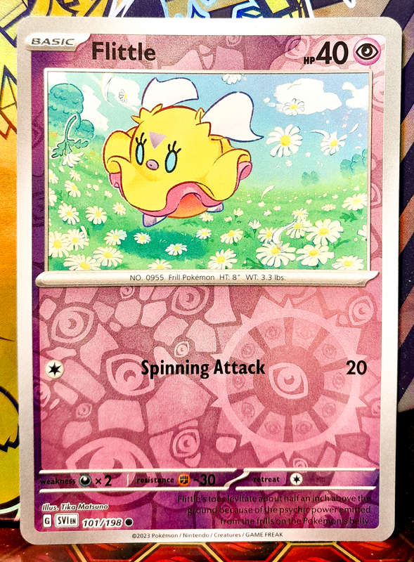 Pokemon Cards - Flittle 101/198 - Reverse Holofoil - Scarlet & Violet Base Set - NM