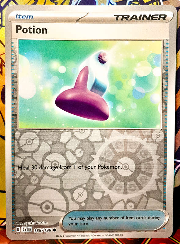 Pokemon Cards - Potion 188/198 - Item Trainer - FOIL - Scarlet & Violet Base Set - NM