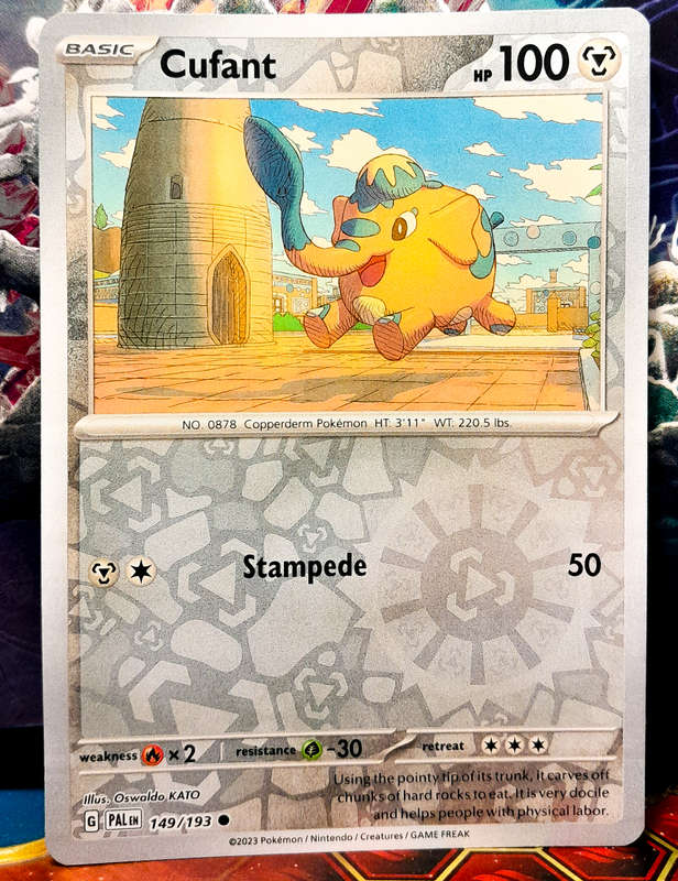 Pokemon Card - Cufant 149/193 - Reverse Holo - Paldea Evolved NM