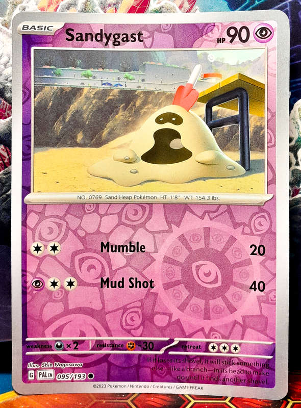 Pokemon Card - Sandygast 095/193 - Reverse Holo - Paldea Evolved NM