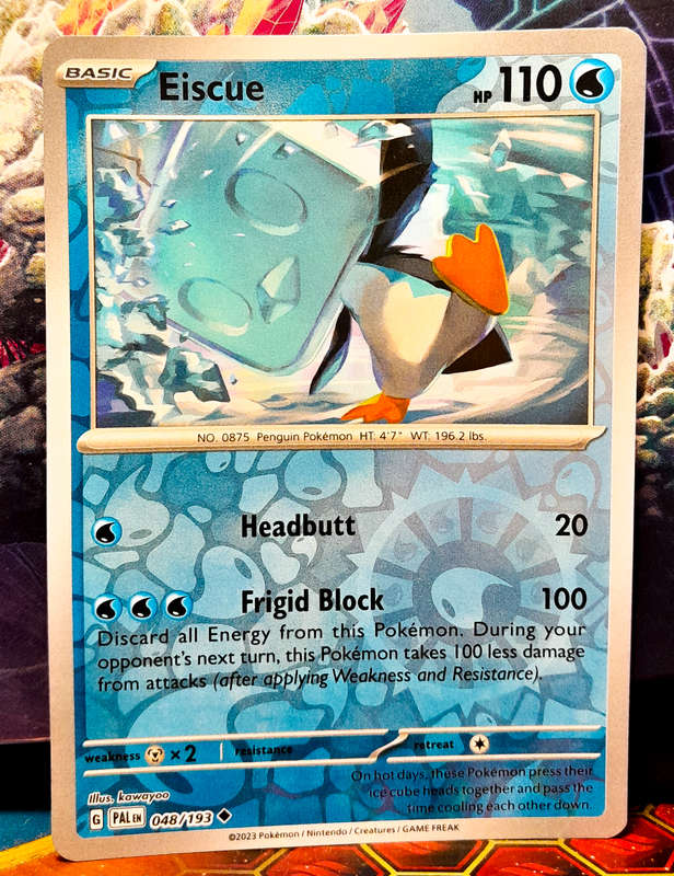 Pokemon Card - Eiscue 048/193 - Reverse Holo - Paldea Evolved NM
