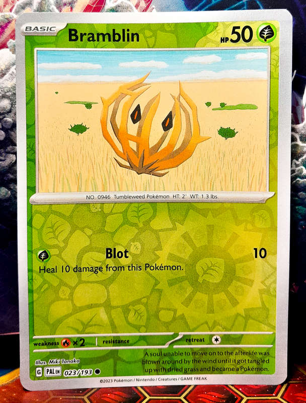 Pokemon Card - Bramblim 023/193 - Reverse Holo - Paldea Evolved NM