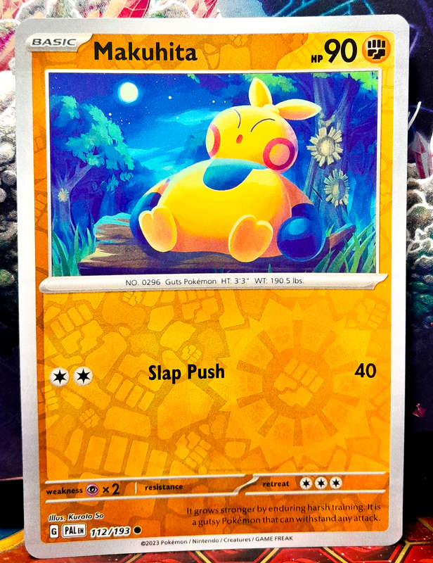 Pokemon Card - Makuhita 112/193 - Reverse Holo - Paldea Evolved NM