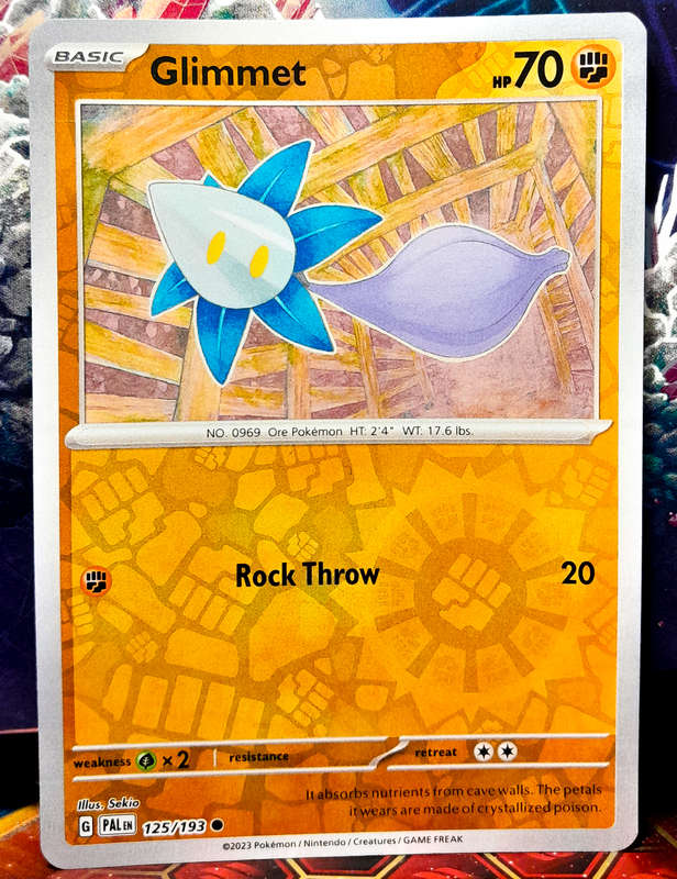 Pokemon Card - Glimmet 125/193 - Reverse Holo - Paldea Evolved NM