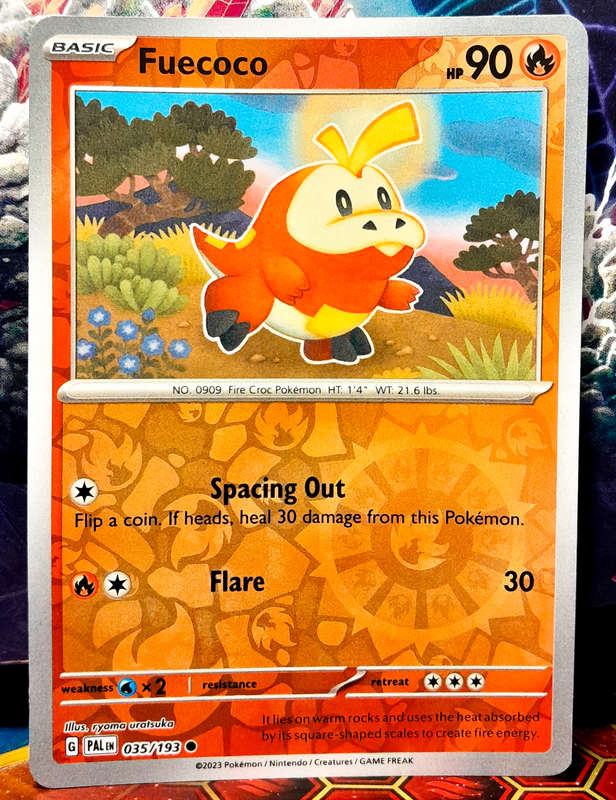 Pokemon Card - Fuecoco 035/193 - Reverse Holo - Paldea Evolved NM
