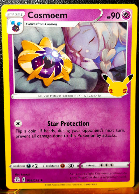 Pokemon Card - Cosmoen 014/025 - Holofoil Rare - Celebrations 25th Anniversary NM