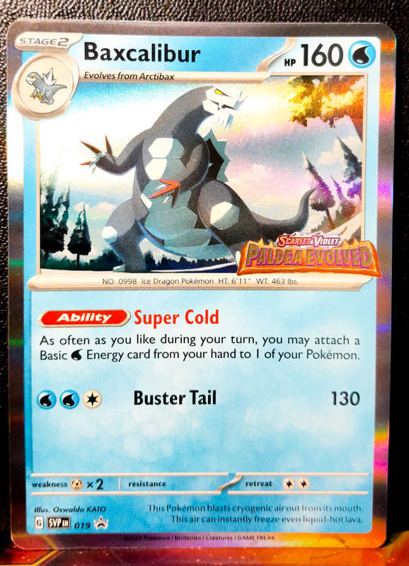 Pokemon Card - Baxcalibur SVP019  - Paldea Evolved - PRE-RELEASE PROMO - NM