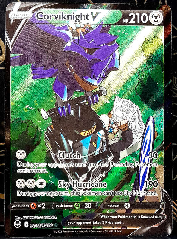 Pokemon Card - Corviknight V TG18/TG30 - Trainer Gallery - Silver Tempest NM