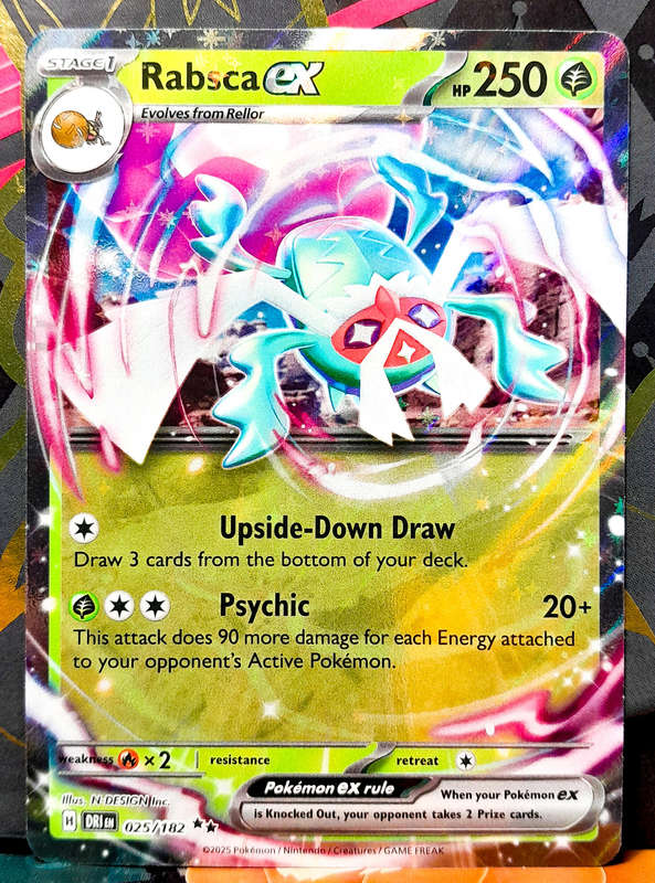 Pokemon Card - Rabsca EX 025/182 - Double Rare - Destined Rivals - NM