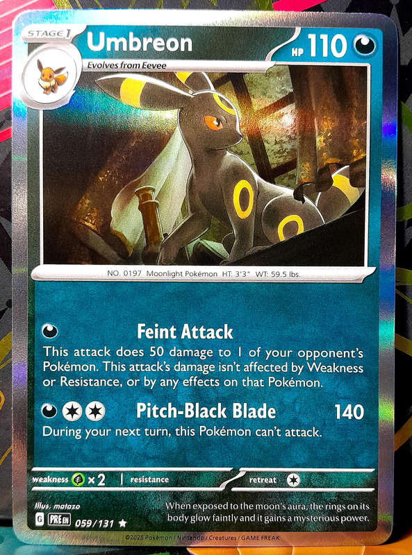 Pokemon Card - Umbreon 059/131 - Holofoil Rare - Prismatic Evolutions  NM