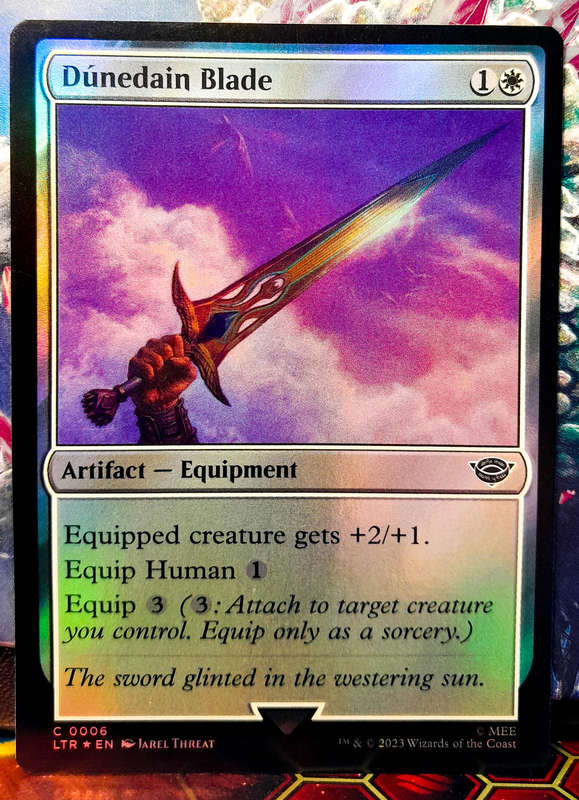 Magic the Gathering - Dunedain Blade - LTR 0006 - FOIL - Lord of the Rings - NM