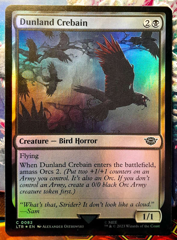 Magic the Gathering - Dunland Crebain LTR 0082 - FOIL - Lord of the Rings - NM