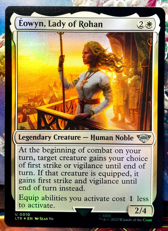Magic the Gathering - Eowyn, Lady of Rohan LTR 0010 - FOIL - Lord of the Rings - NM