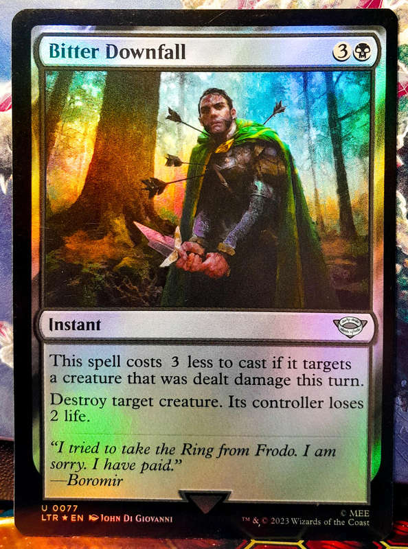 Magic the Gathering - Bitter Downfall LTR 0077 - FOIL - Lord of the Rings - NM