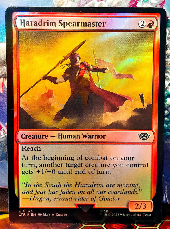 Magic the Gathering - Haradrim Spearmaster LTR 0135 - FOIL - Lord of the Rings - NM