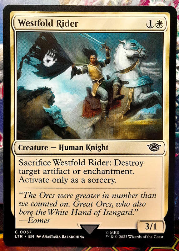 Magic the Gathering - Westfold Rider LTR 0037 - Common - Lord of the Rings - NM