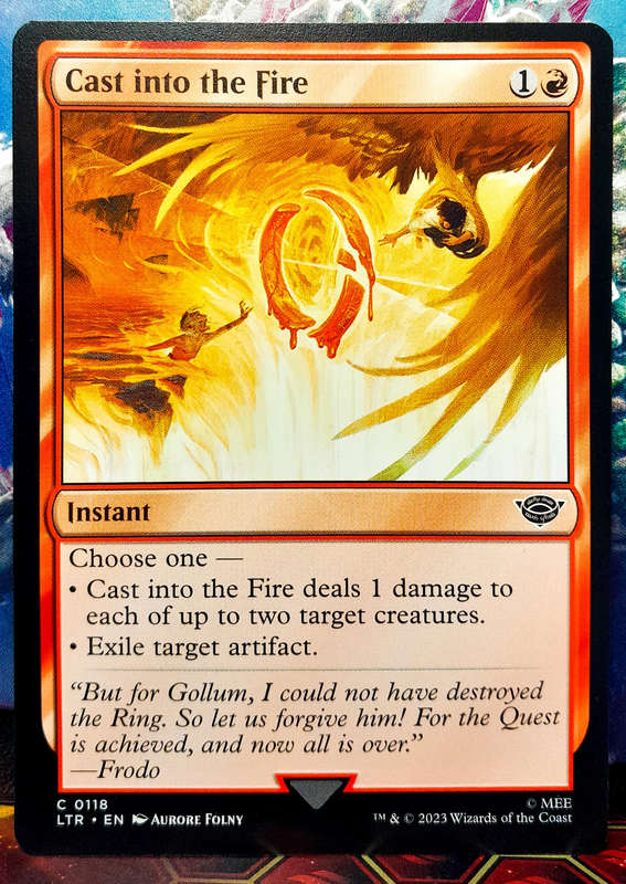 Magic the Gathering - Cast into the Fire LTR 0118 - Common - Lord of the Rings - NM
