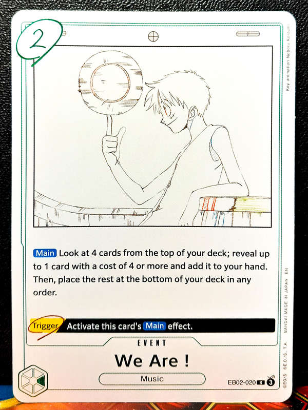 One Piece Trading Card Game - We Are!  EB02-020 - Holofoil - NM