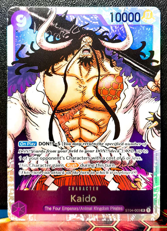 One Piece Trading Card Game - Kaido ST04-003 - Super RARE - Holofoil - NM