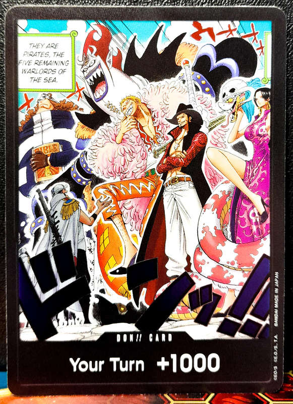 One Piece Trading Card Game - Don Card Your Turn +1000 - Holofoil - NM