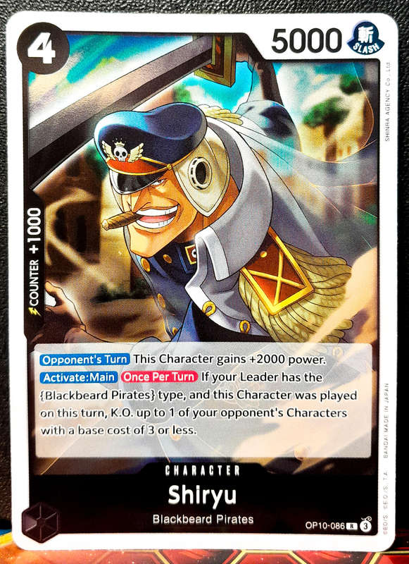 One Piece Trading Card Game - Shiryu OP10-086 - RARE - Holofoil - NM