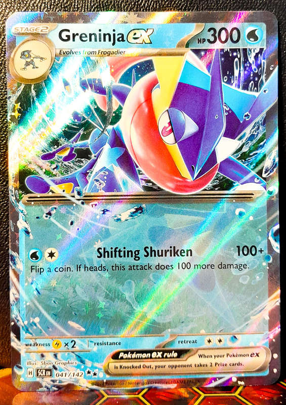 Pokemon Card - Greninja 041/142 - Holofoil Double Rare - Stellar Crown