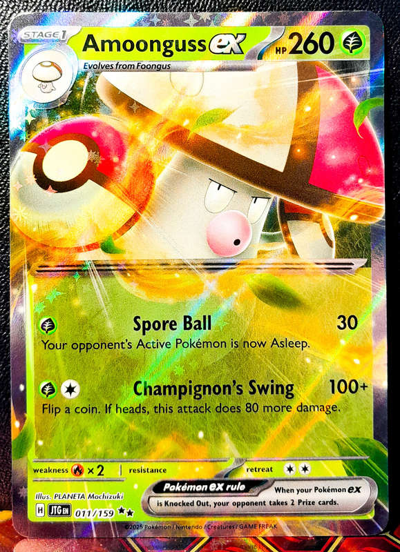 Pokemon Card - Amoonguss 011/159 - Double Rare - Journey Together - NM