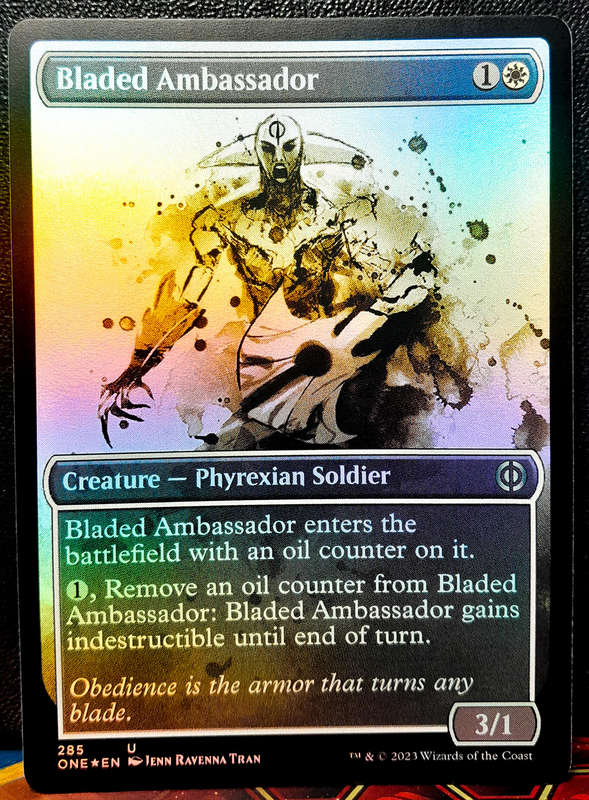 Magic the Gathering - Bladed Ambassador ONE 285 - FOIL Showcase - Phyrexia: All will be One - NM