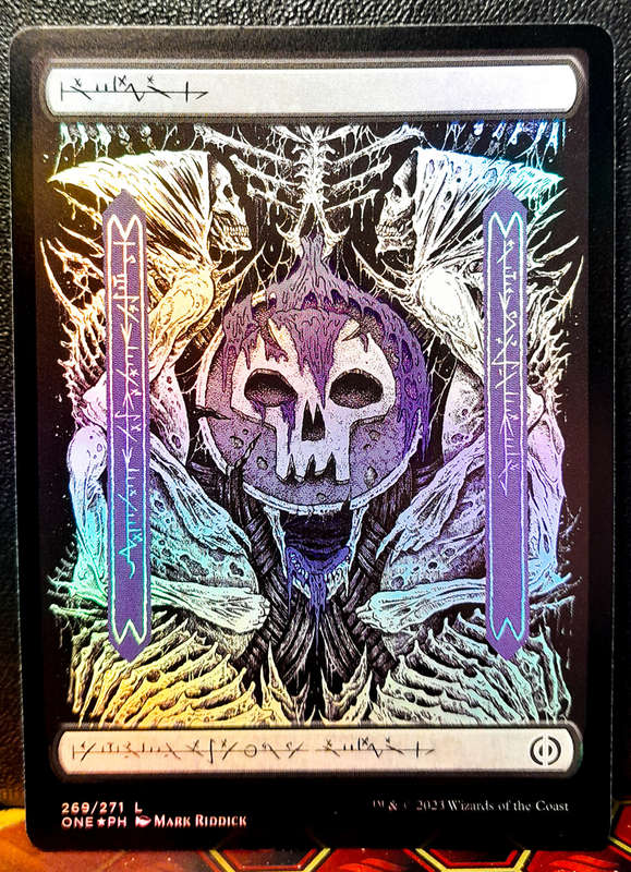 Magic the Gathering - Swamp ONE 269 - FOIL Full art - Phyrexia: All will be One - NM