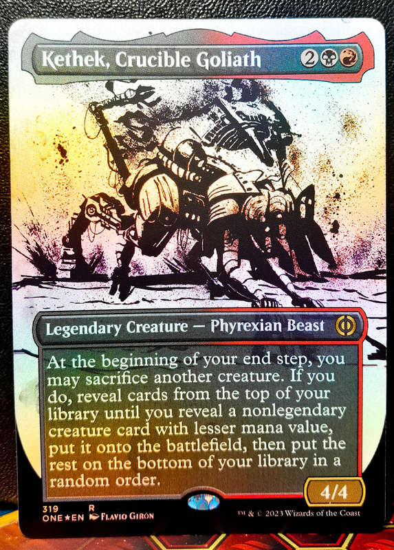 Magic the Gathering - Kethek, Crucible Goliath ONE 319 - FOIL -RARE- Phyrexia: All will be One - NM