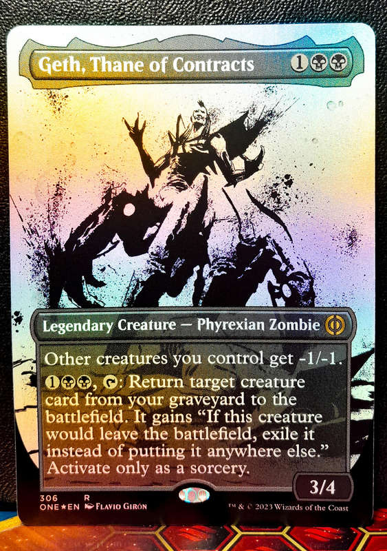 Magic the Gathering - Geth, Thane of Contracts ONE 306 - FOIL RARE - Phyrexia: All will be One - NM