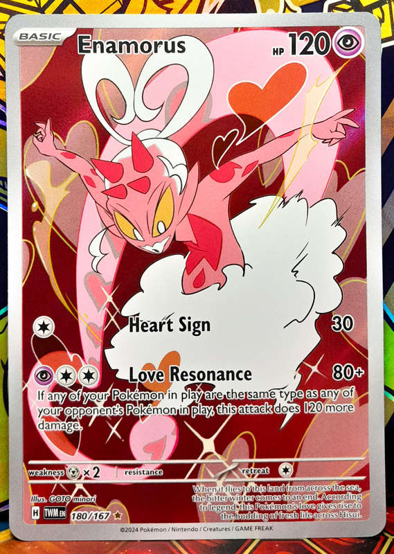 Pokemon Cards - Enamorus 180/167 - Illustraition Rare - Twilight Masquerade