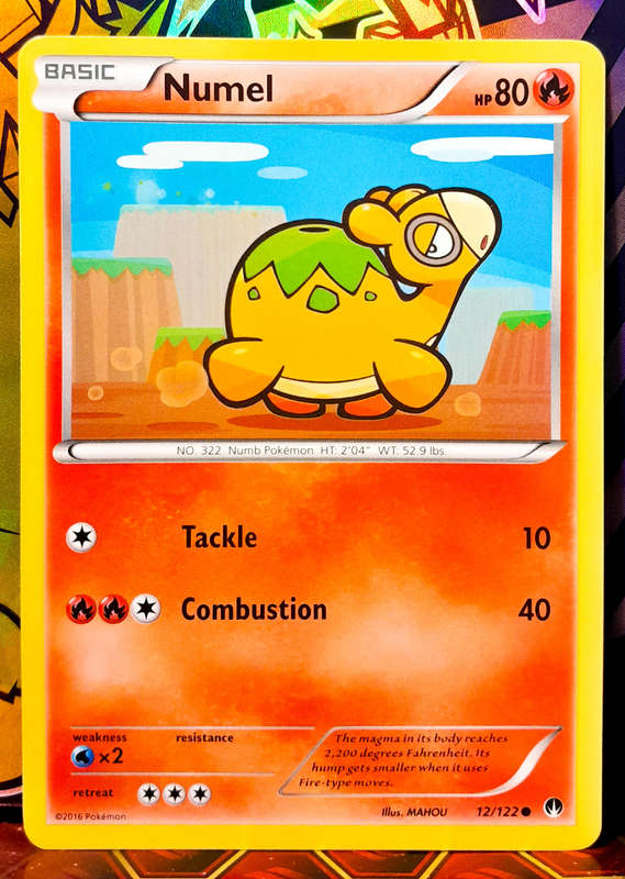 Pokemon Card - Numel 12/122 - Common - XY Breakpoint - NM