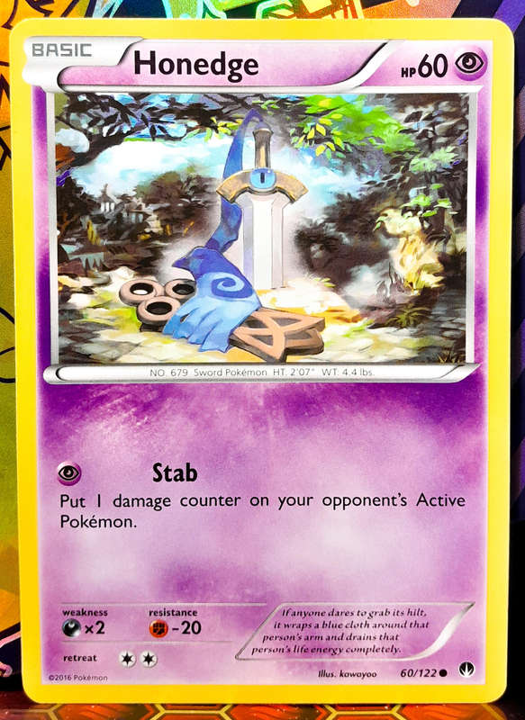 Pokemon Card - Honedge 60/122 - Common - XY Breakpoint - NM