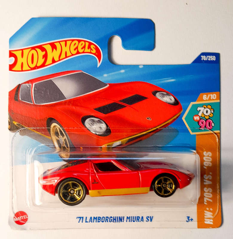 Hot wheels - 71 Lamborghini Miura SV - 70's VS 90's