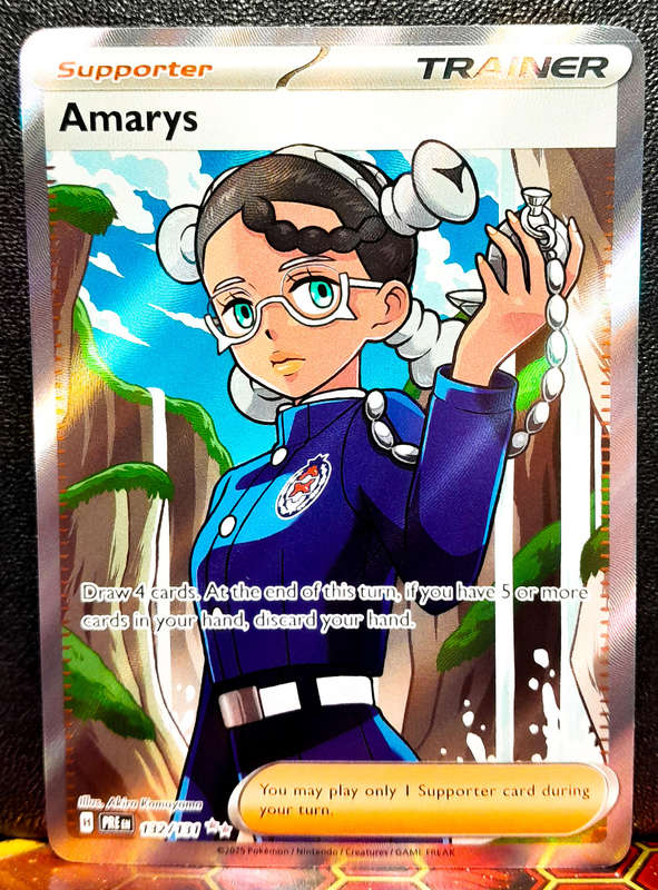 Pokemon Card - Amarys 132/131 - Full Art Trainer - Prismatic Evolutions