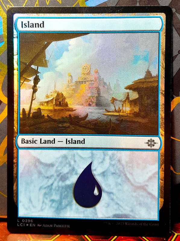Magic the Gathering - Basic Land - Island (396) - FOIL -  Lost Caverns Of Ixalan - NM